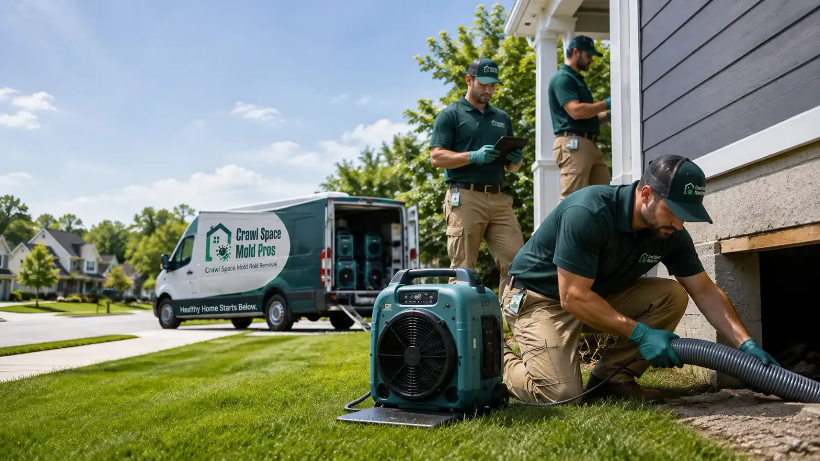 Crawl Space Mold Removal in Webb City, MO